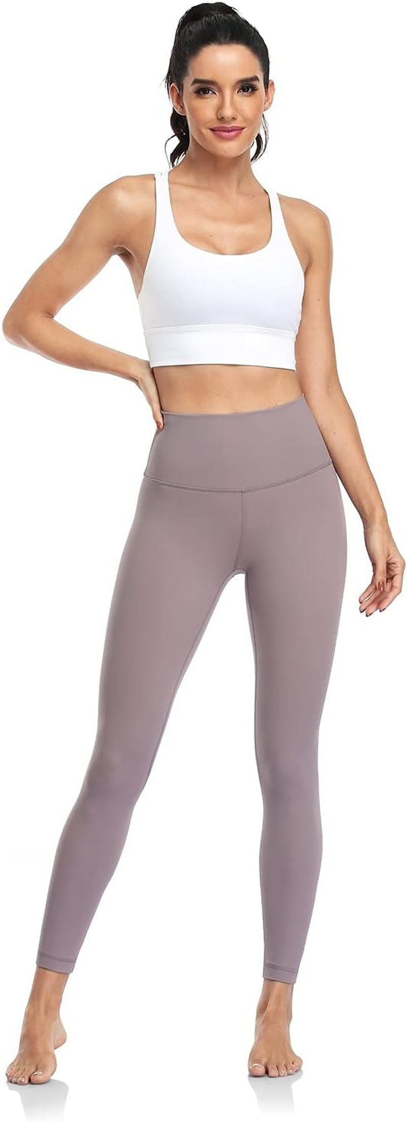 Essential Leggings 25'', High Waisted Comfortable Soft Athletic Yoga Pants
