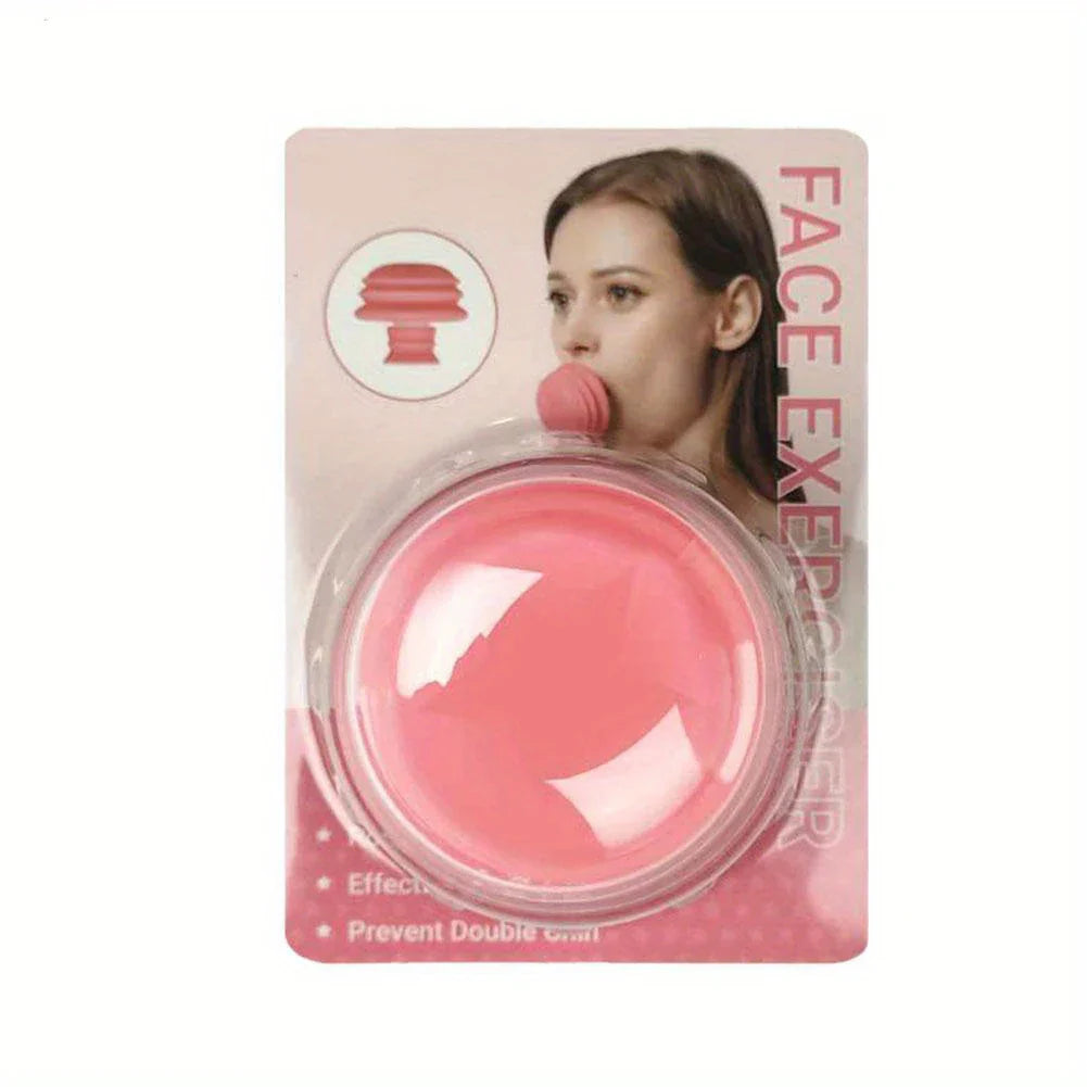 Jaw Exerciser,Double Chin Reducer,Facial Yoga for Skin Tighten Firm,Face Exerciser& Jawline Shaper, Jaw Trainer,Facial and Neck Exercise for Women and Men,Double Chin Breathing Exercise Device