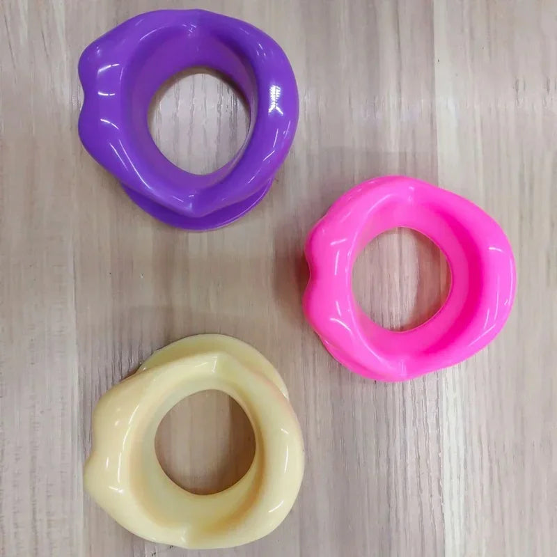 Face Slimmer Lip Trainer Silicone Face Lifting Lip Exerciser Mouth Muscle Tightener Tightening anti Wrinkle anti Aging Oral Exerciser Facial Slimmer Tool