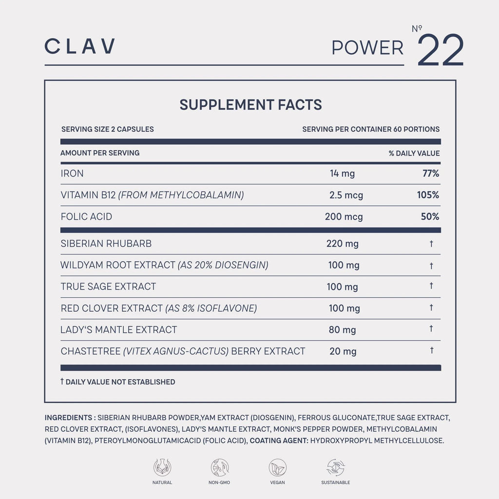 Natural Hormone Balance for Women PMS Relief with Siberian Rhubarb Wild Yam